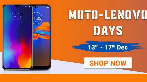 Flipkart Moto Lenovo Days oferece Motorola e Lenovo Smartphones com desconto