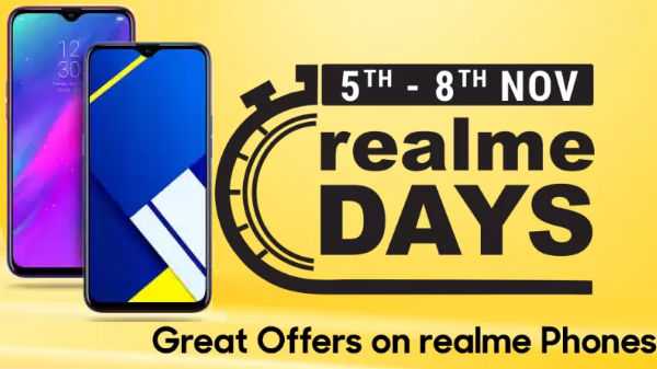 Flipkart Realme Days erbjuder Realme-smartphones på rabatt