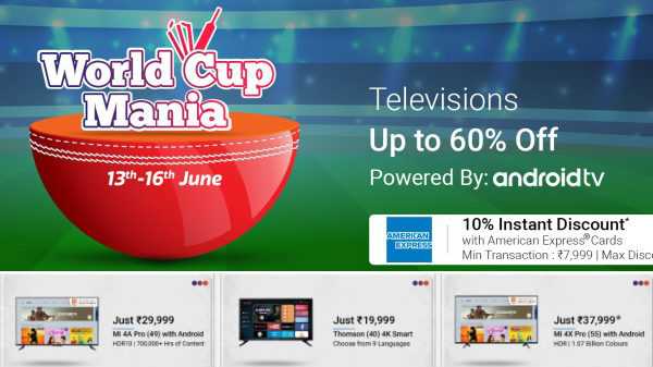 Flipkart World Cup Mania Uw droom kopen Smart TV is nu betaalbaar