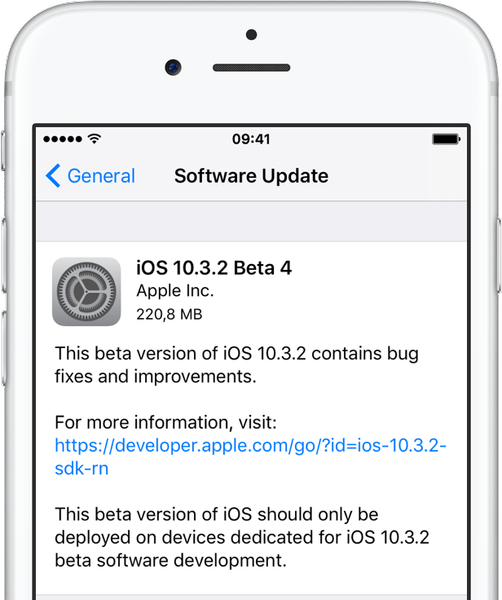 Cuarta versión beta de iOS 10.3.2, macOS Sierra 10.12.5, watchOS 3.2.2 y tvOS 10.2.1 ahora disponibles