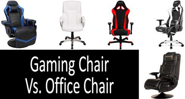 Silla de juego vs. Comparación de sillas de oficina La batalla de las sillas