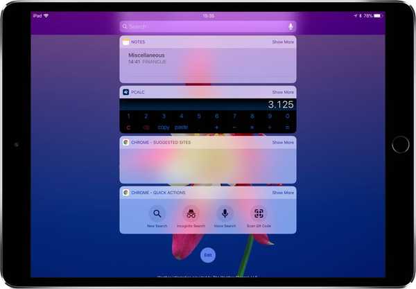Google Chrome krijgt ondersteuning voor slepen en neerzetten van iOS 11 op iPad en twee nieuwe Today-widgets