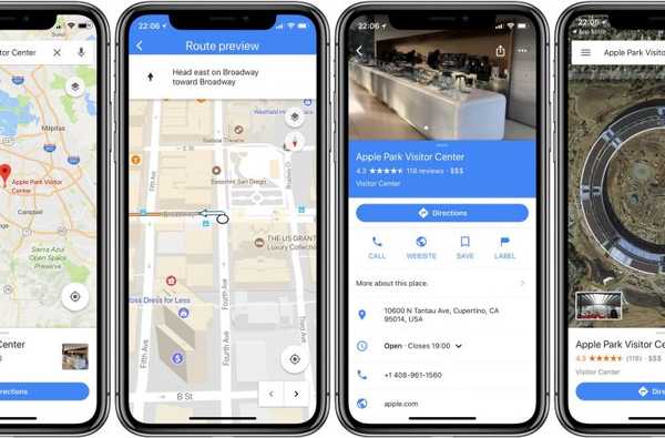 Google Maps prend en charge l'iPhone X