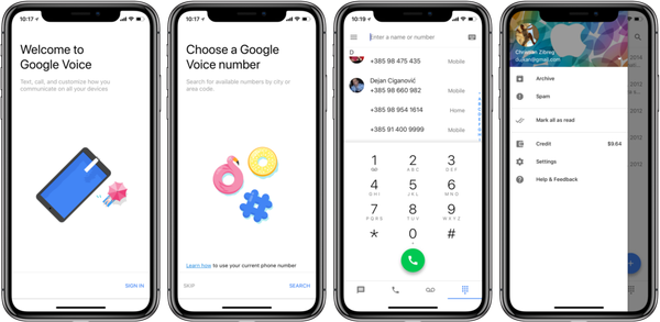 Google Voice ha sido optimizado para iPhone X