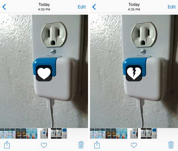 Jantung berdenyut memungkinkan Anda gambar favorit di aplikasi Foto Anda dengan ketukan ganda