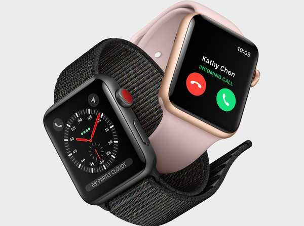 Voici l'Apple Watch Series 3 avec prise en charge cellulaire