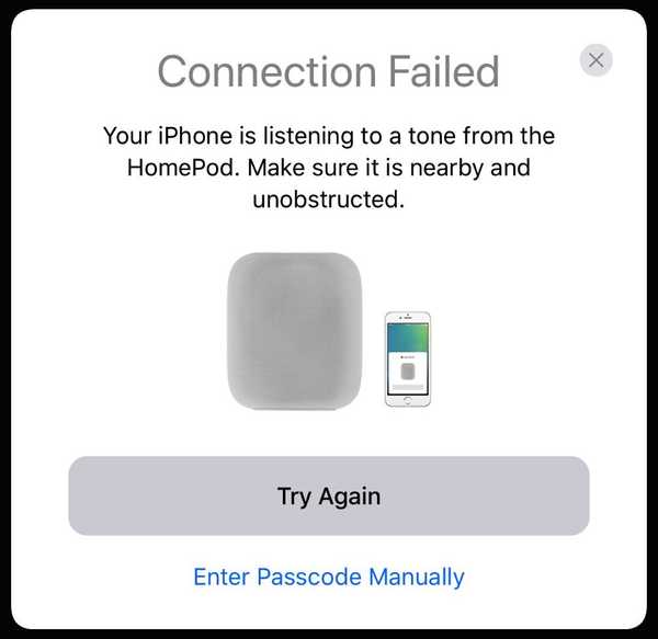 HomePod akan menggunakan nada audio khusus untuk pemasangan
