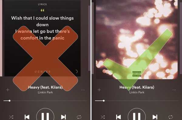 Hur du inaktiverar popup-fönster Bakom texterna i Spotify
