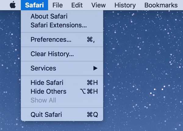 Cara mengambil tangkapan layar dari menu Mac apa saja