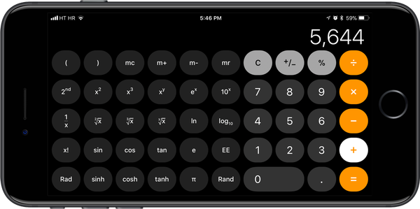Aplikasi Kalkulator iOS 11 mengalami kekurangan input jika Anda mengetik terlalu cepat