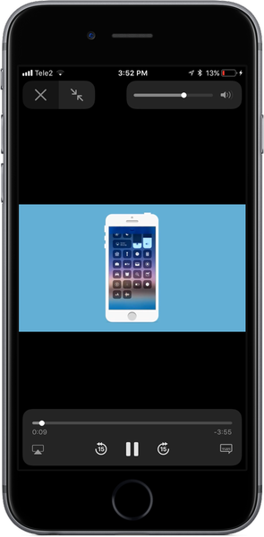 Der Lautstärkeregler von iOS 11 deckt keine Vollbildvideos mehr ab