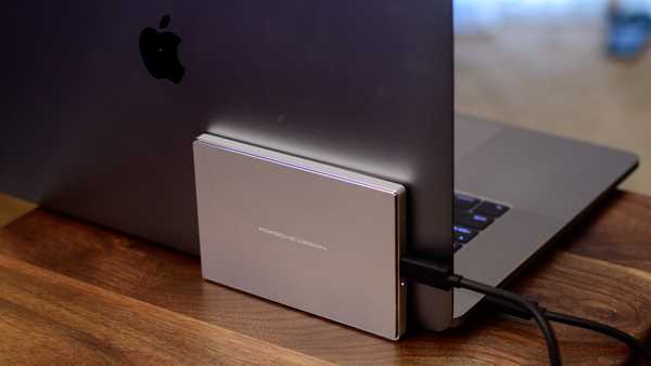 Il disco rigido portatile USB-C design LaCie Porsche è un partner elegante per il tuo MacBook
