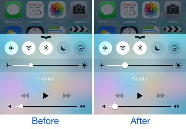 O LargeCCKnobs traz botões deslizantes no estilo iOS 10 para o seu dispositivo iOS 9