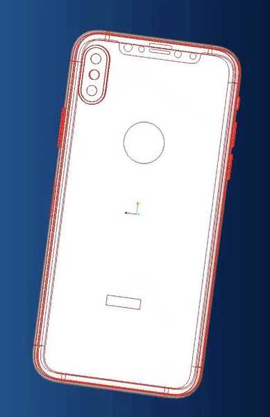 Os mais recentes esquemas do iPhone 8 mostram um lábio na parte superior, onde estão localizados os sensores / fones de ouvido 3D e muito mais