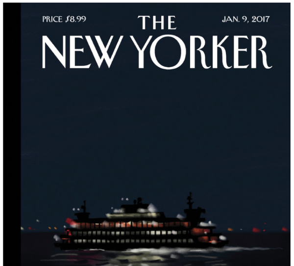 A mais recente capa da New Yorker ilustrada usando o iPad Pro e o Apple Pencil