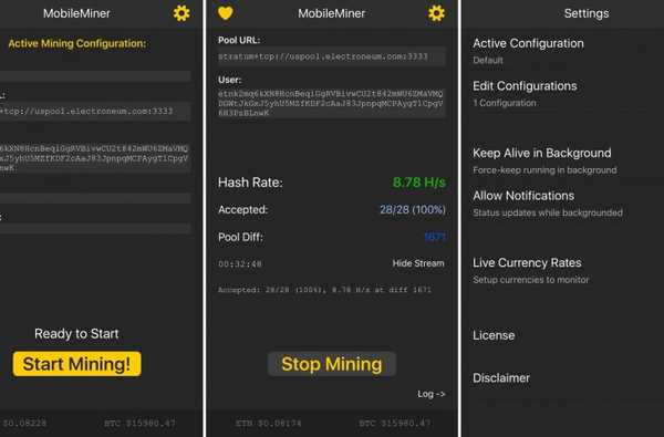 Limneos lance MobileMiner, une application gratuite d'extraction de crypto-monnaie pour iOS