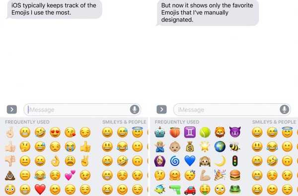 Angi dine favoritt Emojis manuelt med Selectmoji