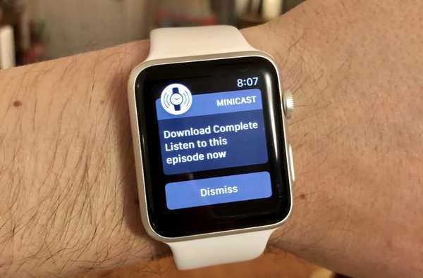MiniCast trae podcasts a Apple Watch
