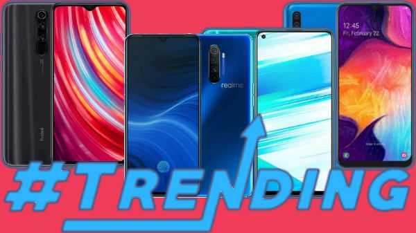 Mest populære smarttelefoner fra forrige uke Xiaomi Mi Note 10, Realme X2 Pro, Galaxy A50 og mer