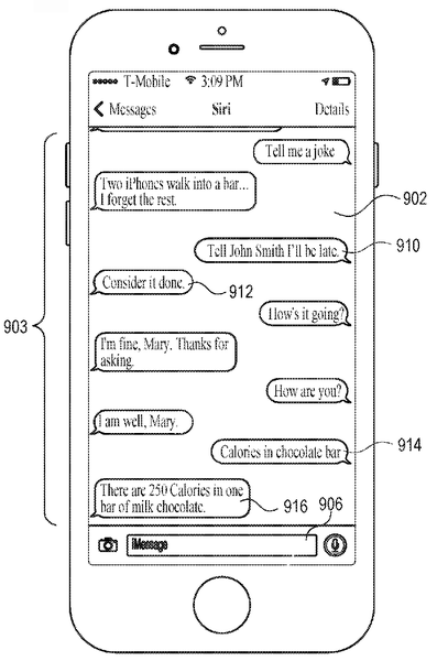 Un nouveau brevet Apple met en évidence l'intégration potentielle de Siri avec Messages