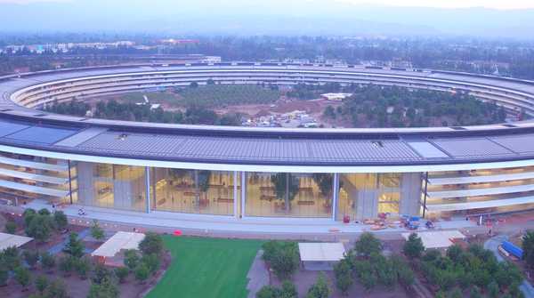 Novo vídeo de drones mostra o progresso do paisagismo e da construção do Apple Park em 360 graus
