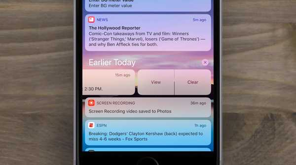 Nuevo en el deslizamiento de notificaciones de iOS 11 beta 4, la interfaz de usuario de Touch ID renovada y los iconos de aplicaciones, más
