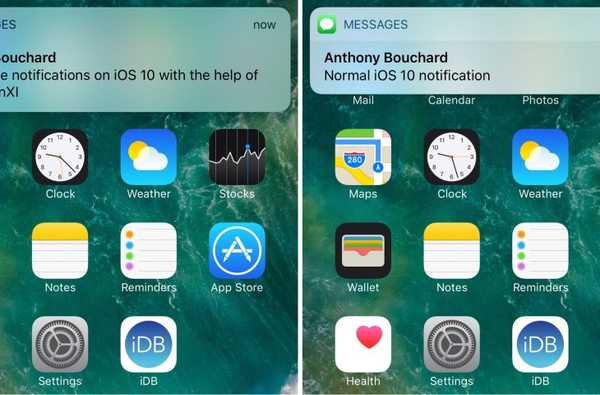 NotificationXI apporte des bannières de notification de style iOS 11 aux appareils iOS 10 jailbreakés