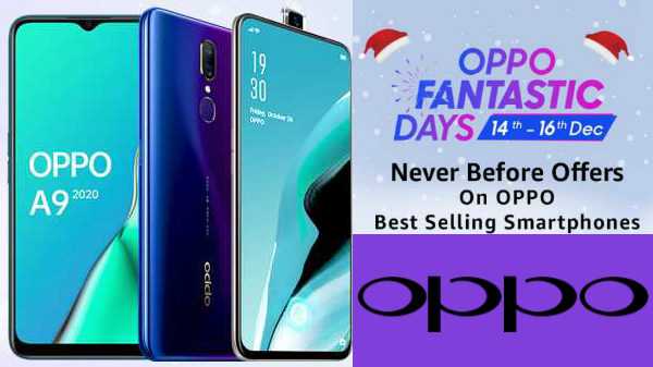 A OPPO Fantastic Days Sale oferece o Oppo F11 Pro, Oppo Reno 2, Oppo A11, Oppo A5s, Oppo A3s e muito mais