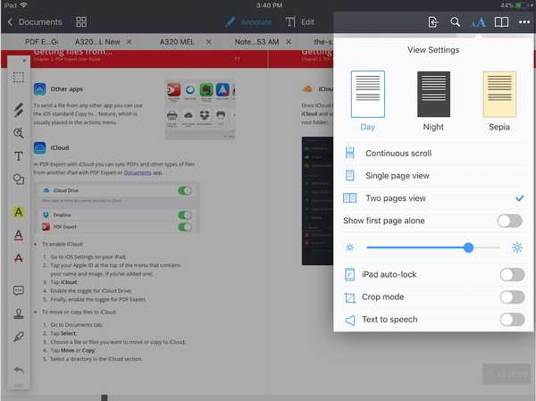PDF Expert ottiene un ottimo aggiornamento con visualizzazione di 2 pagine, gestione avanzata dei file cloud e altro