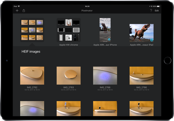 Pixelmator mengambil dukungan untuk iOS 11 seret dan lepas & mengimpor gambar HEIF