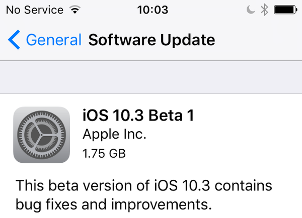Posible degradación a iOS 10.2 desde iOS 10.2.1 para algunos usuarios