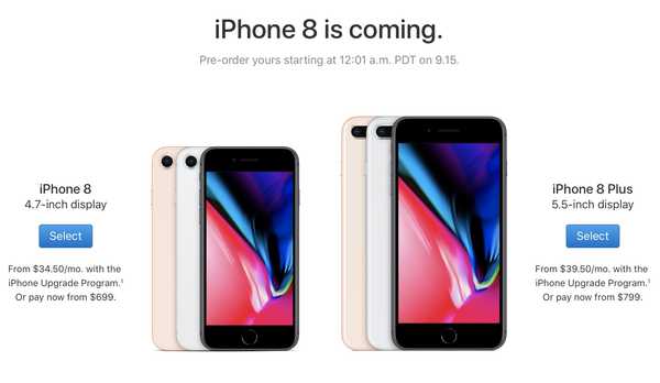 Pre-comandați iPhone 8 sau iPhone 8 Plus acum