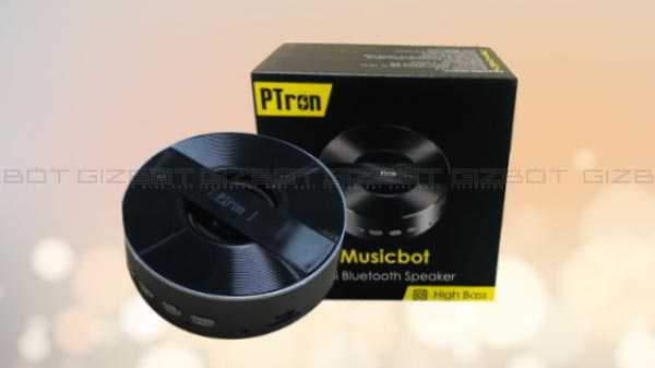 PTron Musicbot Mini Bluetooth Speaker Review - Ce que vous voulez d'autre pour Rs 699
