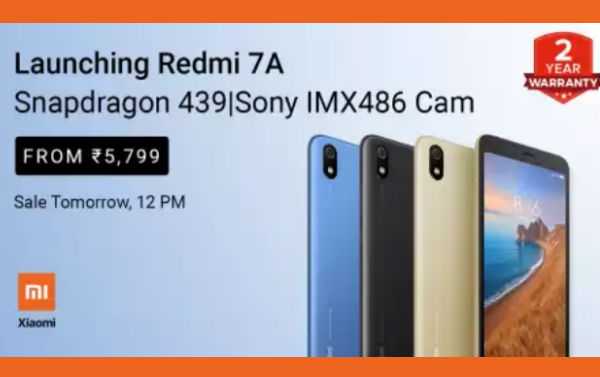 Redmi 7A contro altri smartphone economici in India