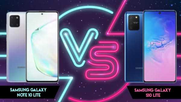 Samsung Galaxy Note 10 Lite vs Galaxy S10 Lite Batalha de valores emblemáticos