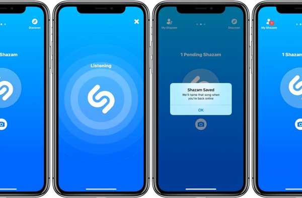 Shazam para iPhone pone el modo fuera de línea