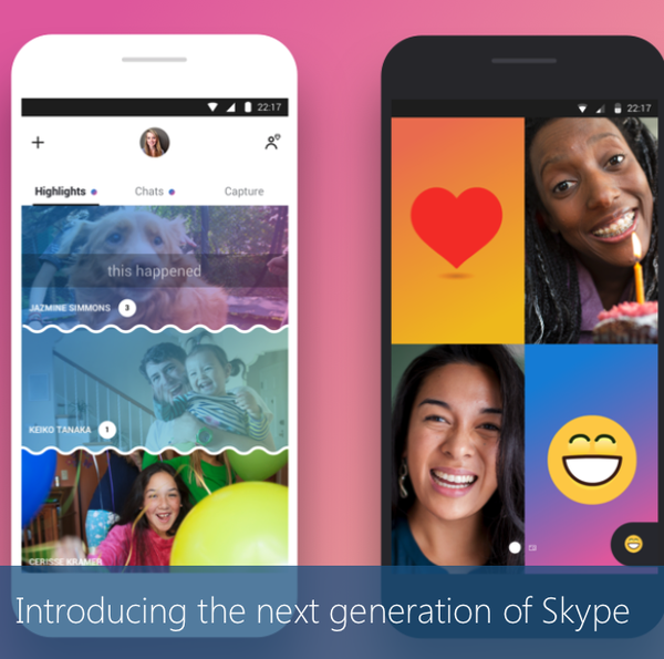 Skype fait l'objet d'une refonte majeure avec des fonctionnalités de type Snapchat