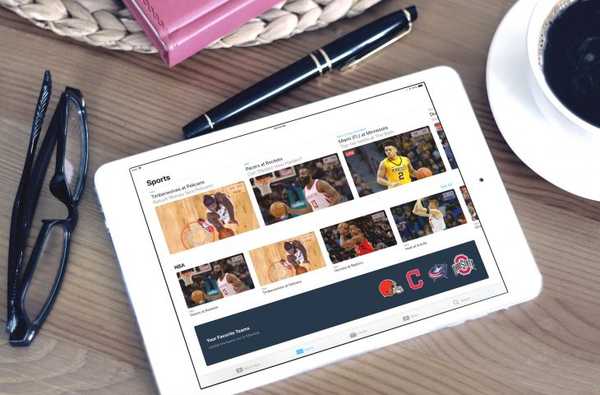 Sportsektionen dyker upp i TV-appen på iOS- och tvOS-enheter med 11.2 beta