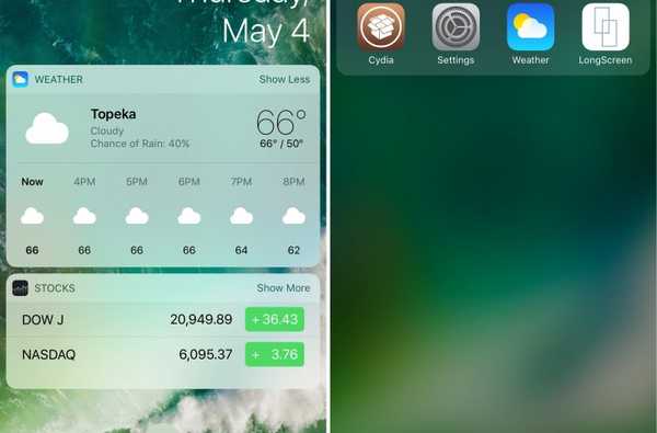 Spotlife verbergt vandaag widgets, brengt de iOS 9-stijl Spotlight-pagina terug