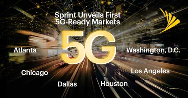 Sprint dezvăluie primele sale șase orașe americane care vor primi „capacități 5G”