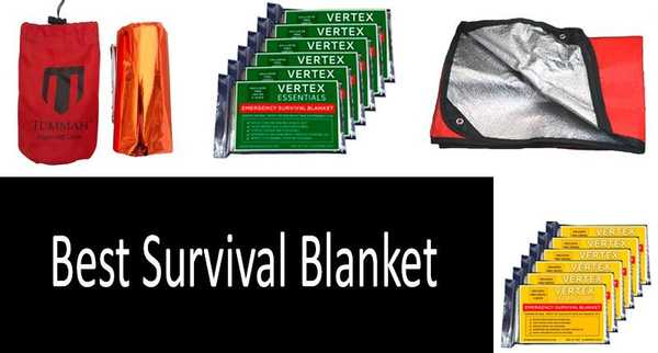La migliore coperta di sopravvivenza (coperta di emergenza, coperta spaziale) che ti tiene caldo Revisione comparativa