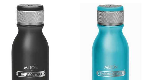Questa bottiglia d'acqua Milton con altoparlante wireless incorporato è un accessorio da viaggio perfetto