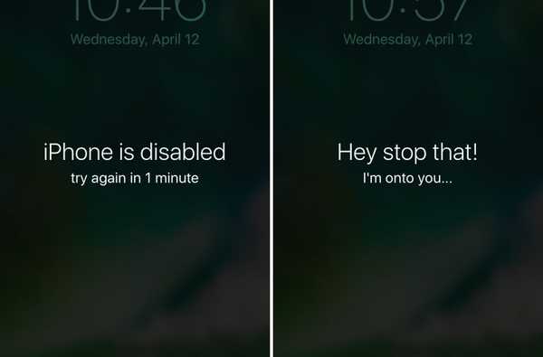 Esse ajuste personaliza o texto 'iPhone desativado' que aparece após falhas nas tentativas de senha