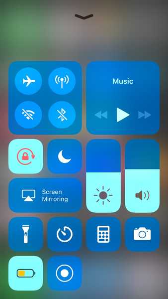 Questa modifica ti consente di colorare i moduli del Control Center di iOS 11