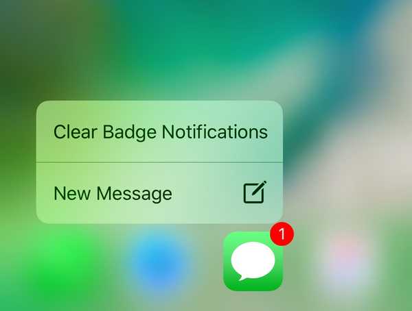 Questa modifica ti consente di utilizzare un gesto 3D Touch per cancellare i badge delle icone delle app