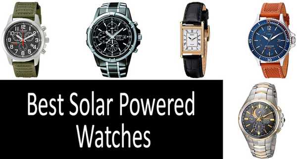 TOP-10 des meilleures montres à énergie solaire pour hommes et femmes