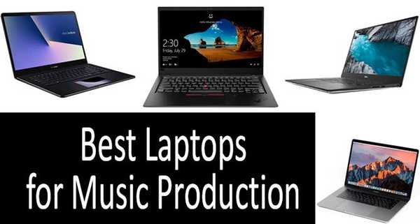 Os 5 melhores laptops para produção musical