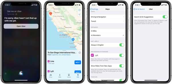 La mise à jour Uber supprime la compatibilité avec les extensions Apple Maps et l'intégration Siri