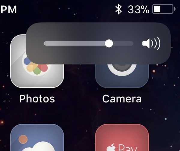 VideoHUD menyediakan akses ke seluruh sistem ke HUD volume baru iOS 11