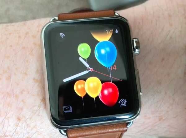 watchOS 4 celebra tu cumpleaños con globos animados